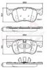 E.T.F. 121563 Brake Pad Set, disc brake